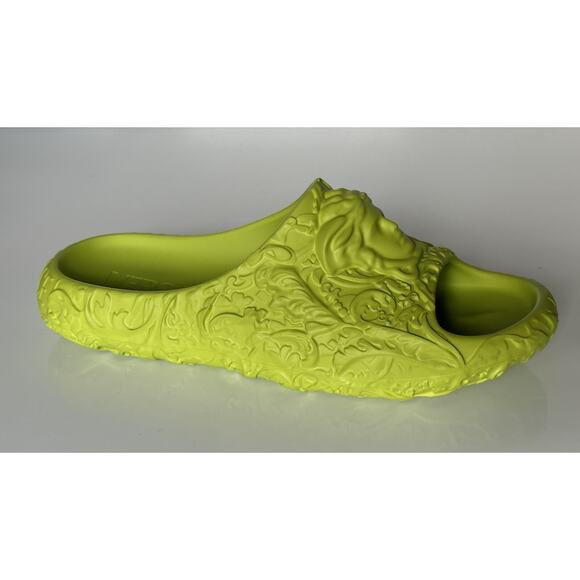 NIB $525 Versace Medusa Head Slides Pool Sandals Green 8 US (41 Eu) 1005746 IT - Picture 2 of 13